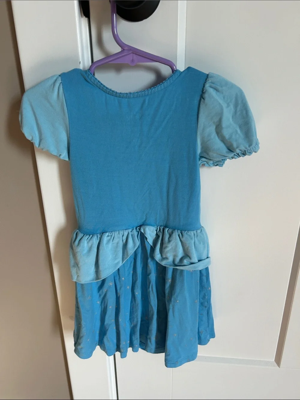 Posh Peanut Light Blue & Blue Cinderella Toddler Dress